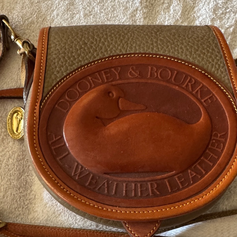 Dooney & Bourke Brown and Tan Crossbody Bag
